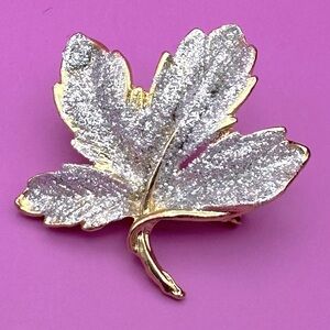 Seriously seasonal leaf lapel pin